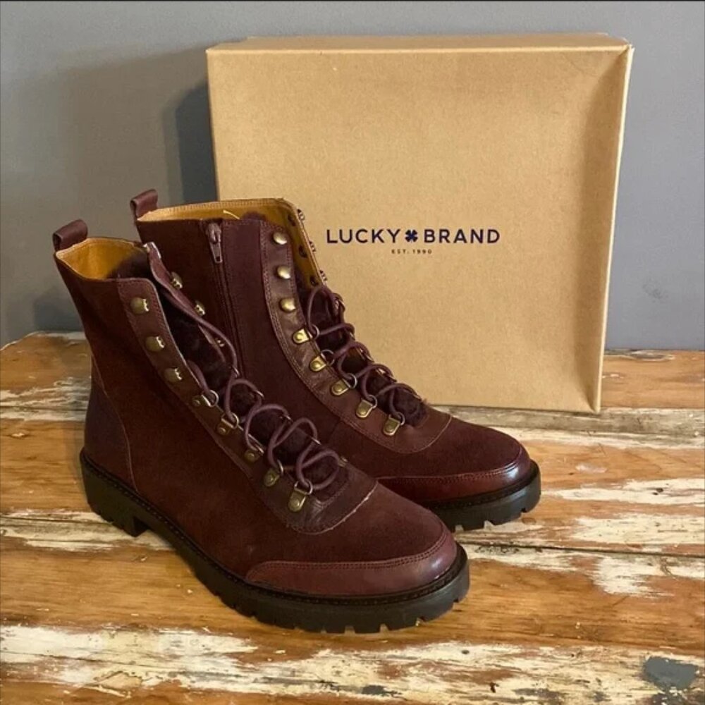 LUCKY BRAND Ilianna Leather Boots Size 11M - Picture 2 of 4